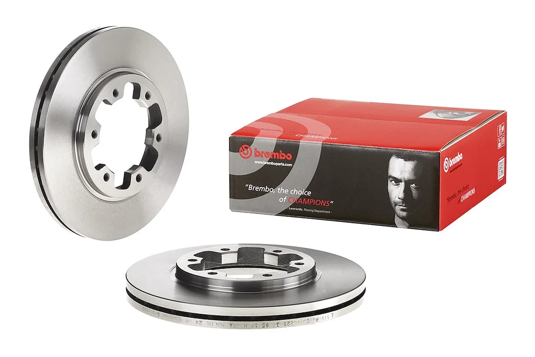 09505510C02 – BREMBO Brake Rotor, Vented One Piece Design Wheel Bolt Pattern 6 x 124 Millimeter 277 Millimeter Diamet...